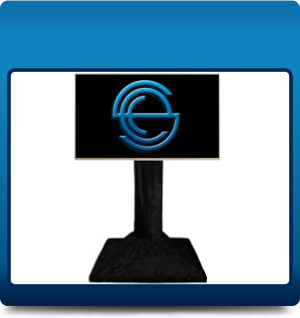 75" LCD on floor stand (191cm) 75" LCD on floor stand (191cm)