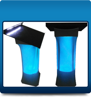 L.E.D Truss Lectern with light L.E.D Truss Lectern with light