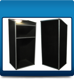 Carpeted Lectern with light Carpeted Lectern with light