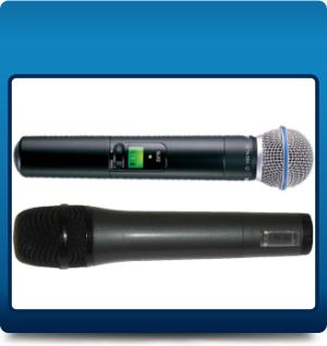 Wireless hand held microphones Wireless hand held microphones