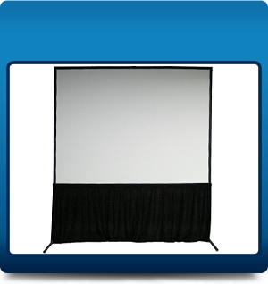 Framed screen with skirt Framed screen with skirt